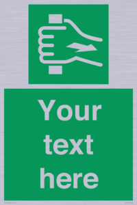 Custom Pull Bar Sign